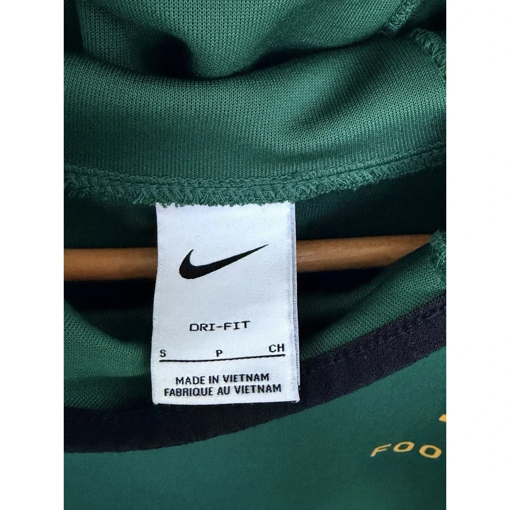 Nike Baylor Bears Football Sugar Bowl Dri-FIT Short Sleeve Hoodie S Green 1026